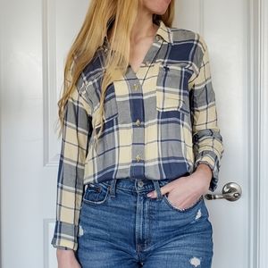 A&F Lightweight Button Down Flannel - Size S